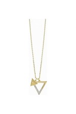 Guess Gold Plated Iconic 3Angles Necklace UBN83091