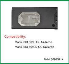 Granzon GPU Water Block For Manli RTX5090D OC Gallardo Copper Radiator
