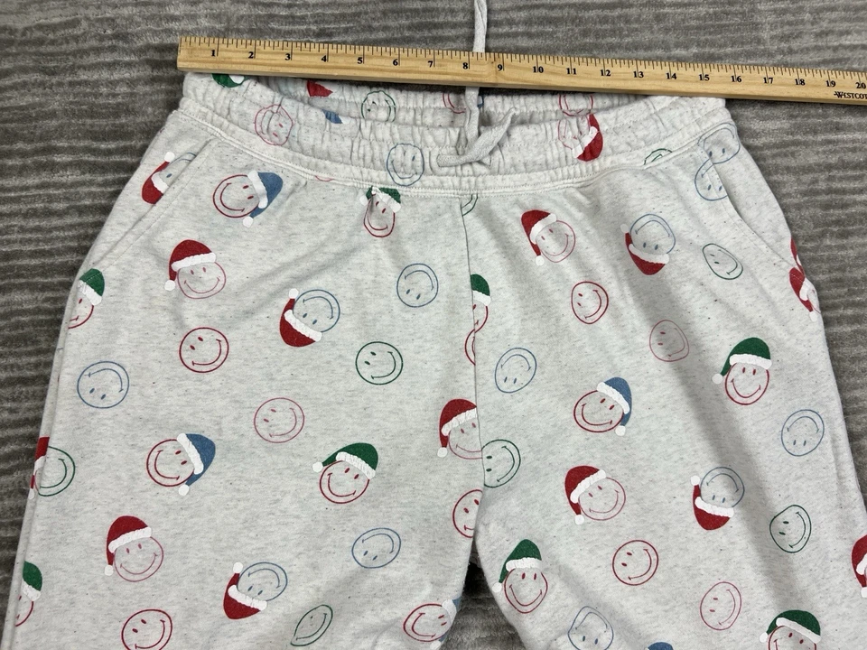 Pantalones deportivos American Eagle para mujer XL cara sonriente Navidad AE salón cordón Foto 4 de 4