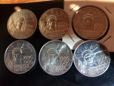 100 Francs argent, STATUE DE LA LIBERTE 1986 SUP, Une pièce au choix voir photo - Photo 1/4
