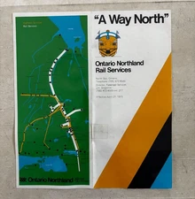 Ontario Northland Rail Services, timetable April 27, 1975