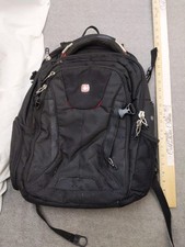 SwissGear ScanSmart Laptop Backpack Black Red USB Charging Travel Bag College