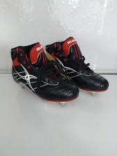 Gilbert Red And Black Lace Up Rugby Boots Kids Size 3 UK Sidestep HI With Tags