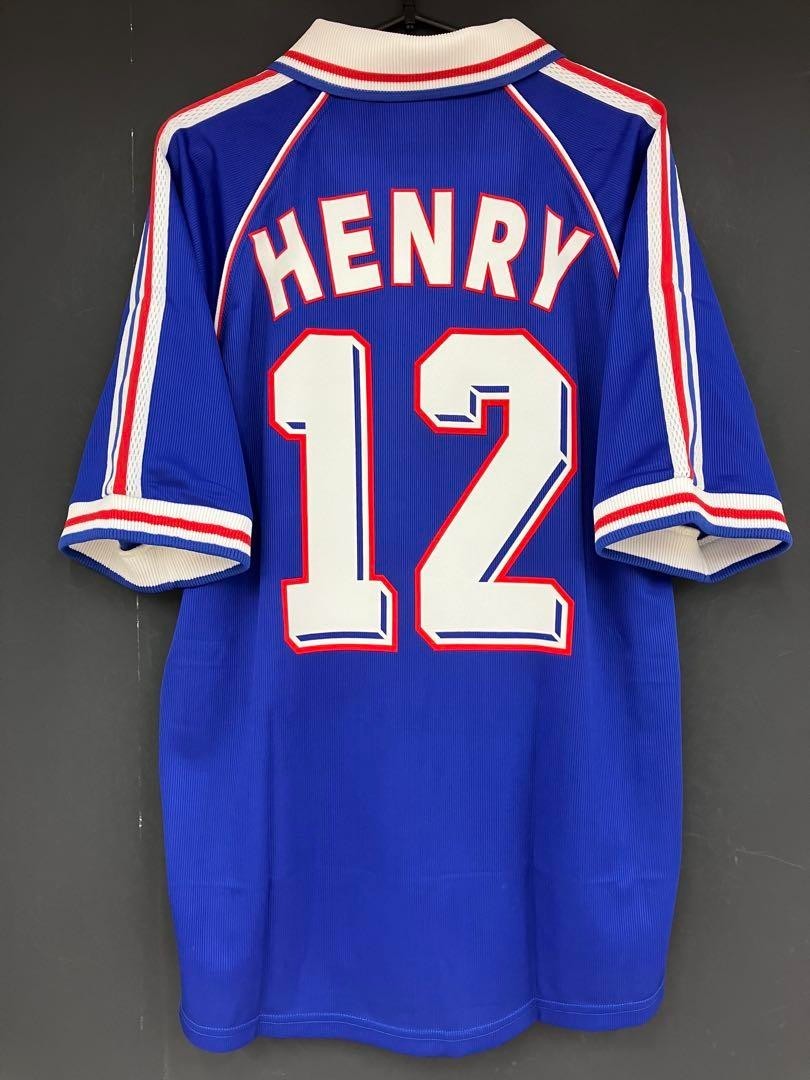 Henry #12 France 1998-99 Home Shirt World Cup Final Matchday