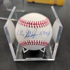 Nolan Ryan signed baseball K.K double inscription  PSA