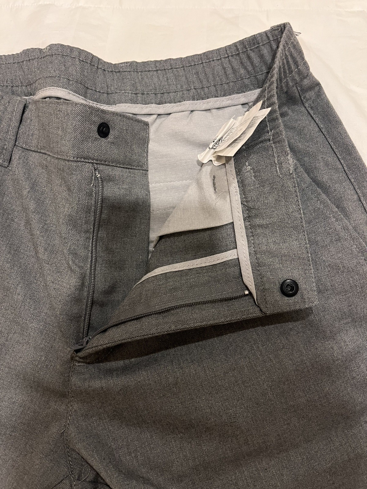 Zara Men’s Tapered Fit Stretch Dress Pants Gray Size Medium New Without Tags thumbnail 4