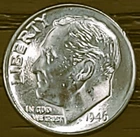 1946-D 10C ROOSEVELT DIME IN BRILLIANT UNCIRCULATED CONDITION