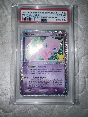 2021 Pokemon Celebrations 88 Mew ex Holo Classic Collection PSA 10 Gem Mint