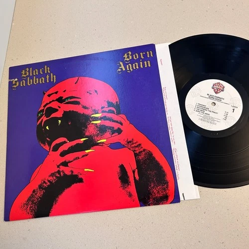 (EX) BLACK SABBATH "Born Again" 1983 1st US Vinyl LP Warner Bros. Heavy Metal