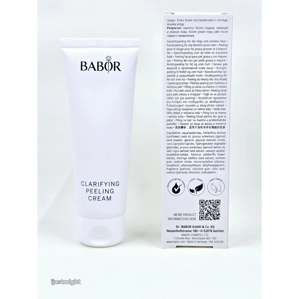 BABOR Clarifying Peeling Cream Exfoliating Acne Prone Skin 1.69 fl oz /#M7147 - Image 3 of 3