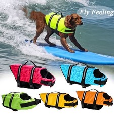Dog Life Jacket Pet Safety Vest Swimming Boating Float Aids Buoyancy Lifesavers