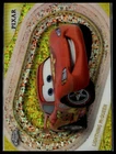 2025 Topps Pixar Gold #36 Lightning McQueen Gold Mini-Diamond Etch Refractor