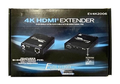 Vanco Evolution EV4K2006 4K HDMI Extender with Bi-Directional POE