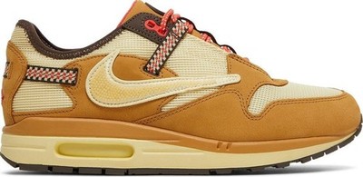 Size 6M/7.5W - Nike Air Max 1 Travis Scott Cactus Jack Wheat Lemon Drop DO9392-7