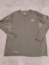 First Lite Wilkin 1/2 Cremallera Aerowool LS Top 2XL Conífera 150 Peso Merino