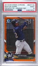 2018 Bowman Chrome Prospects Orange Refractor 24/25 Keston Hiura PSA 9 MINT 2l4