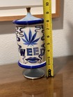Jonathan Adler Porcelain Druggist Weed Canister Footed Lidded W/ Gold Accents — photo 7