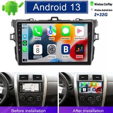Apple Carplay For Toyota Corolla Android 13 Car Stereo Radio GPS Navi 2009-2013