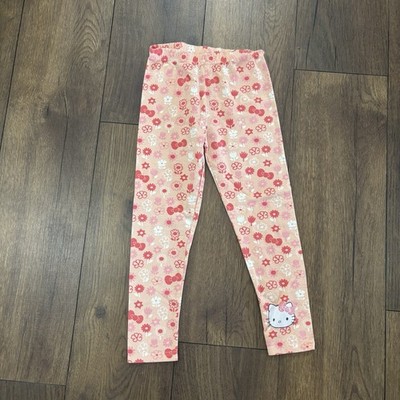 Hello Kitty Floral Leggings, Size 5/6