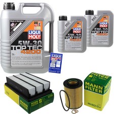 MANN Inspektionspaket LIQUI MOLY 7L 5W-30 für Hyundai Santa Fé II 2.2 CRDi 4x4
