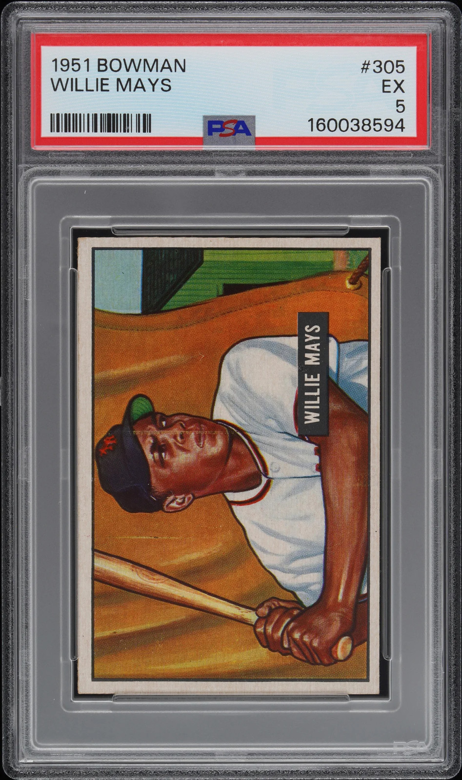 1951 Bowman Willie Mays #305 PSA 5
