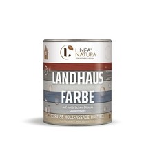 Landhausfarbe 2,5L seidenmatt deckend &Ouml;lbasis Holzfarbe Schwedenhaus Farbe au&szlig;en