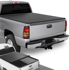 TTC-RU-033 Soft Vinyl Roll-Up Tonneau Cover Compatible with 1999-2006 Silverado