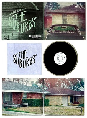 ARCADE FIRE *VG*  'THE SUBURBS'  2010 US SONY CD IN BI-FOLD CARDBOARD COVER