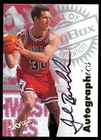 1997-98 Skybox Autographics Jud Buechler On Card Auto Nm/Mt/Mt a0011