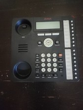 Lot of 3 Avaya 1616 Text IP Office Phones w/ Handsets Stands-Yellowing Buttons