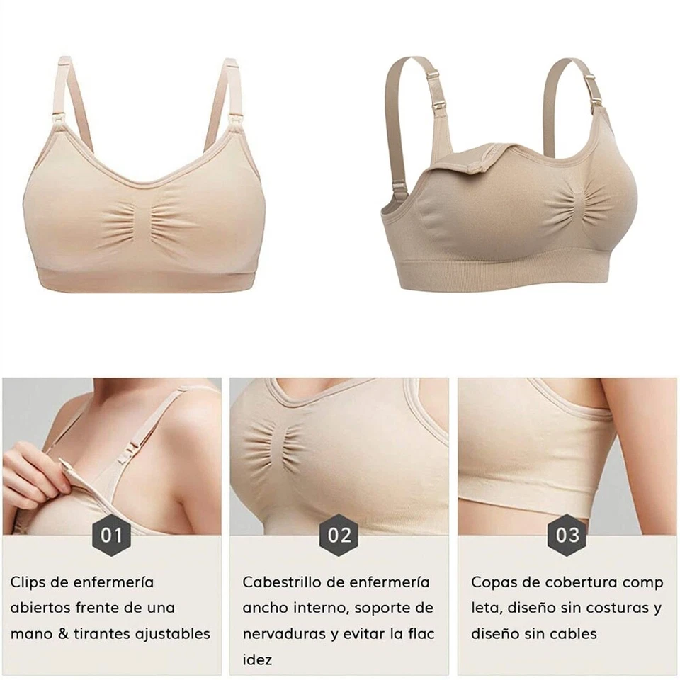 Women's Maternity Nursing Bra Adjustable Shoulder Strap Breastfeeding Lactation - image 3 of 4