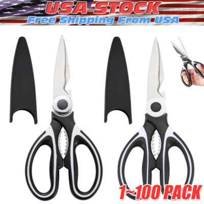 Stainless Steel Kitchen Shears Heavy Duty Scissors for Meat Fish Chicken Bones