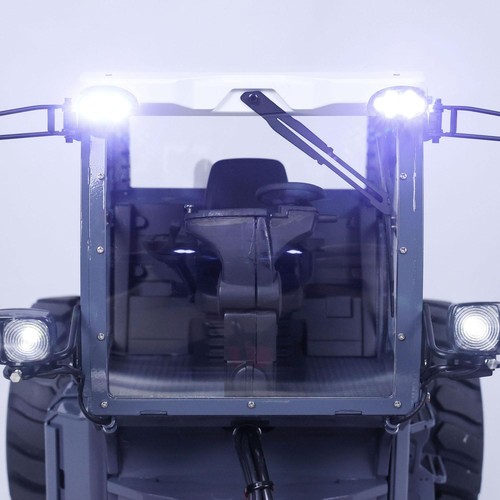 LESU 1/14 Metal Radio Control Hydraulic Road Roller Truck Aoue-H13i Lights Sound - Picture 11 of 12