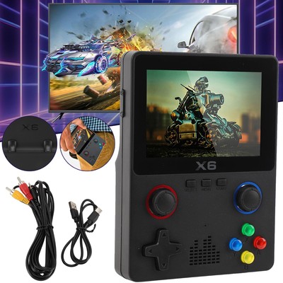 X6 Handheld Spielekonsole Taschenspielkonsole Videospielkonsolen 6000 Spiele