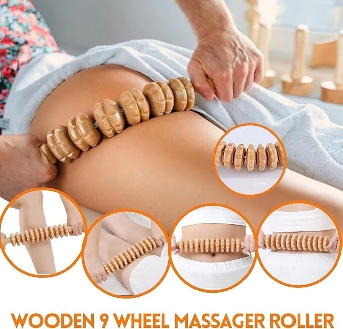 HTT GLOBAL Wood Therapy Massage Tools  for Full Body (5Pcs) - Image 3 of 4