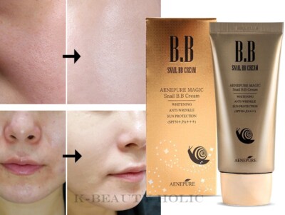 Aenepure/Magic Snail BB cream 50ml SPF50+PA +++/Sun protection/K-Beauty Holic