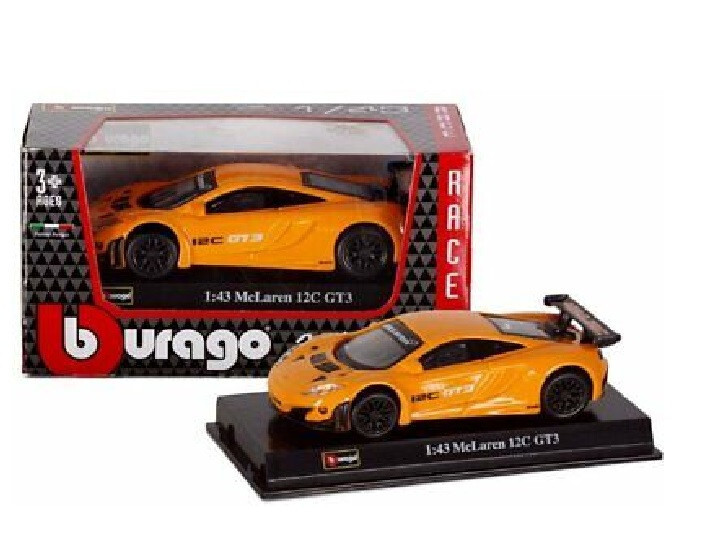 Bburago Car Sports Model Die-Cast vehicles 1:43 Mclaren 12c GT3 Official