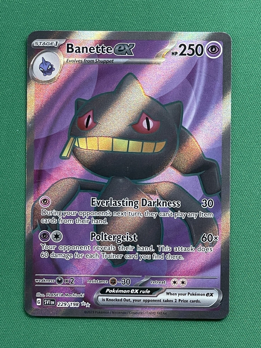 ハルマゲドン　po1 Pokemon SCARLET & VIOLET (English) - BANETTE EX - FULL ART - 229