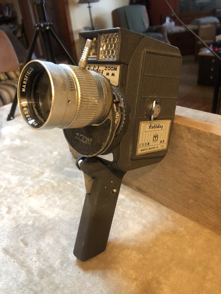 8mmムービカメラ 8MM Mansfield Holiday CE-1 Zoom EE Automatic/Windup Movie Camera