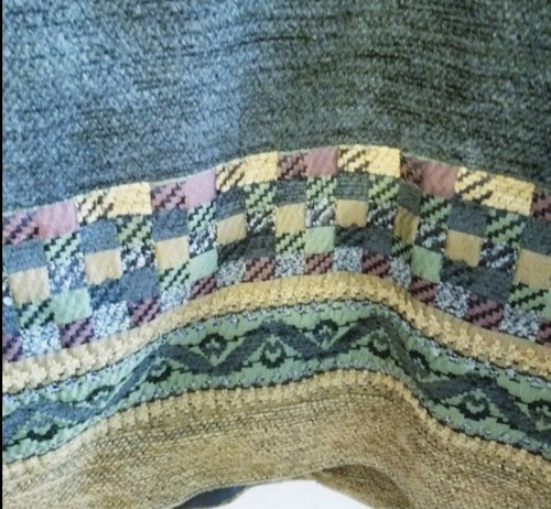 Coldwater Creek Vtg Olive Green Mustard Multicolor Tapestry Jacket XL Boho - Picture 7 of 10