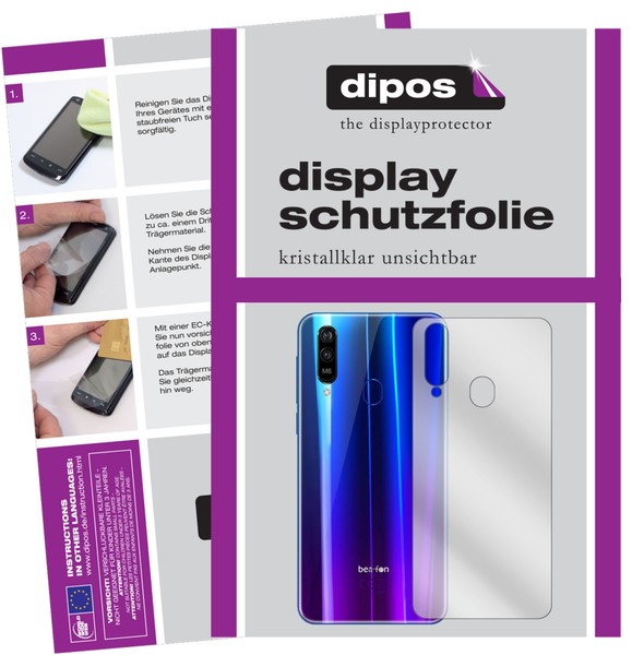 2X Schutzfolie FüR Beafon M6 RüCkseite Klar Displayschutzfolie Display Schutz-image