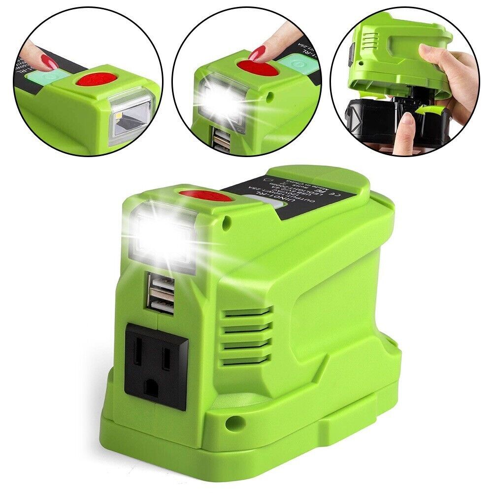 120V Outlet for Ryobi 18V Battery | eBay