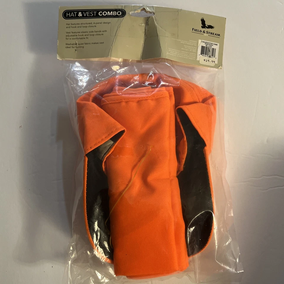 Field & Stream Blaze Hat & Vest Combo Adult One Size Blaze Safety Orange - Image 4 of 4