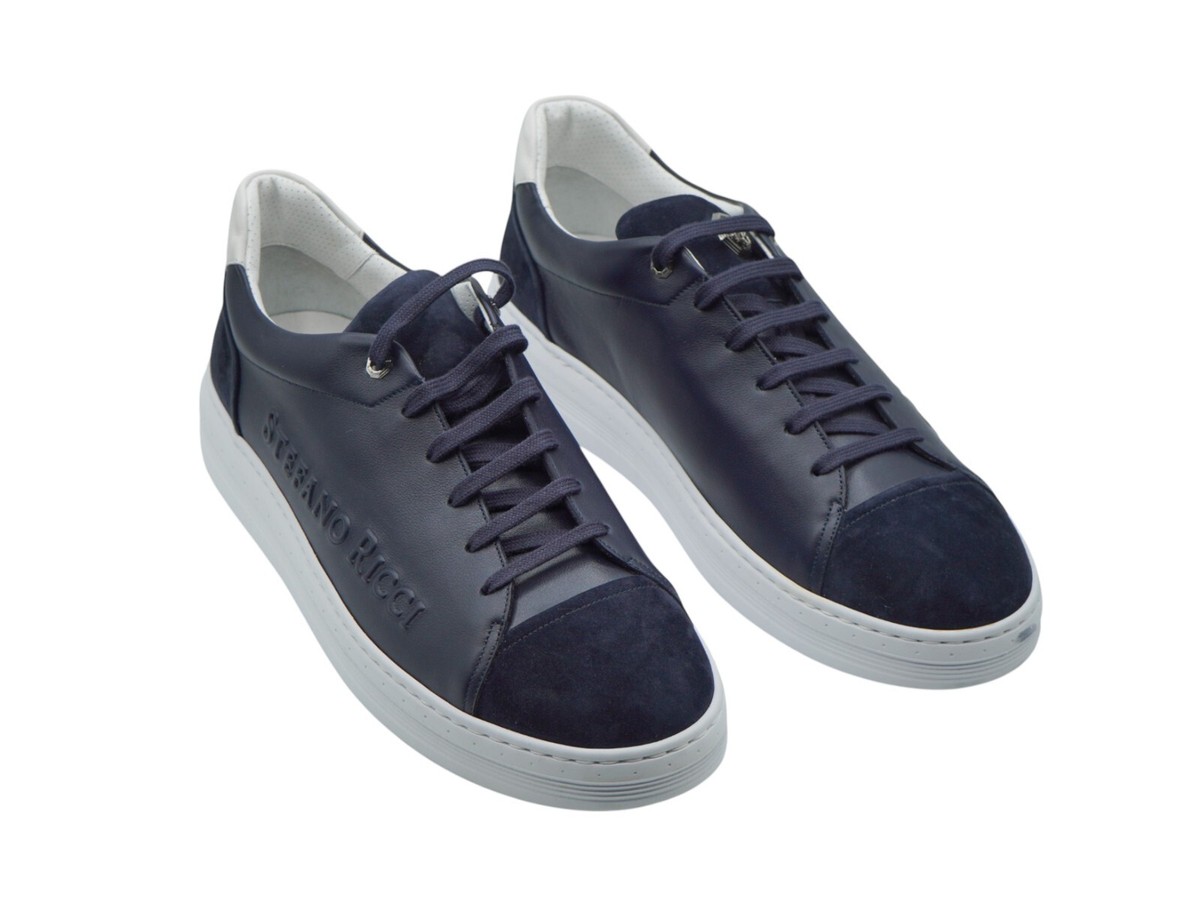 Baskets Stefano RICCI En Cuir Blanches Neuves - Taille 43,5 EU / 9,5 UK / 10,5 US