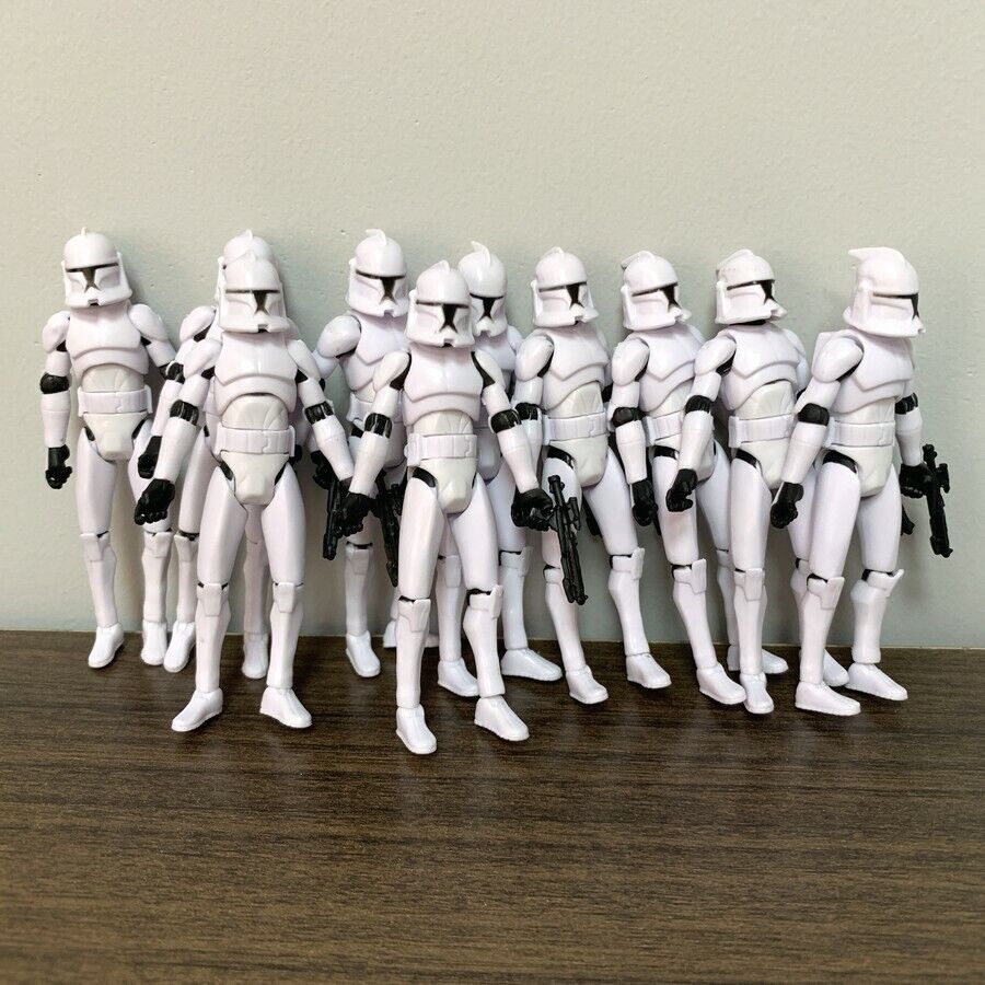 Lot 10 Star Wars No.5 Clone Trooper 3.75 Action Figure Clone Wars Toys Gift