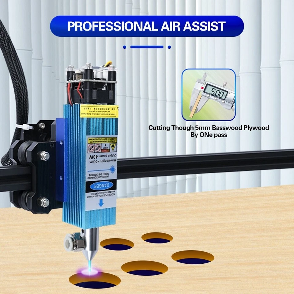 40W Laser Module For CNC 3018pro Laser Engraver Wood Cutting DIY Tools - image 3 of 4