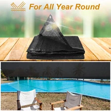 60% UV Sunblock Shade Cloth for Garden Plants Greenhouse Mesh Net Tarp Black