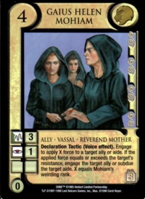 Dune CCG - THUNDER AT TWILIGHT chpt 3 Gaius Helen Mohiam M/GEM MINT Tip Top