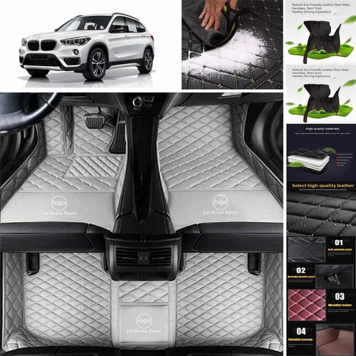 For BMW X4 X5 Car Floor Mats All Weather Luxury Cargo Auto Liners Carpets Custom - Picture 9 of 35