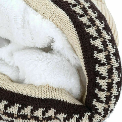 Womens Winter Hats Gloves Set Warm Snow Hats Knitted Caps Gloves Christmas Gifts - Picture 6 of 14